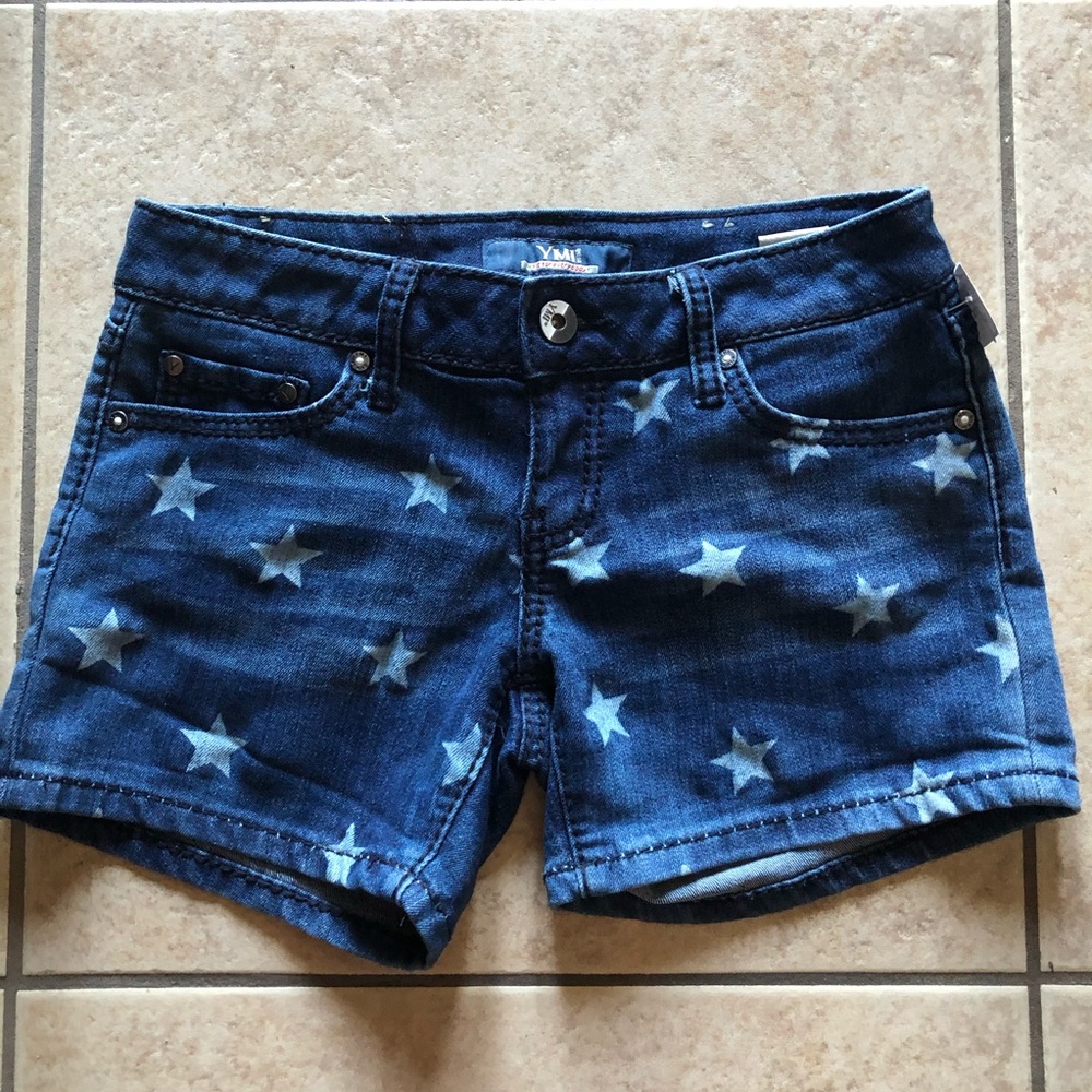 YMI denim star shorts